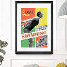 Rome Swimming 1960 by THE Studio on GIANT ART - red vintage