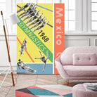 Mexico City Gymnastics 1968 by THE Studio on GIANT ART - red vintage