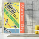 Mexico City Gymnastics 1968 by THE Studio on GIANT ART - red vintage