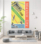 Mexico City Gymnastics 1968 by THE Studio on GIANT ART - red vintage