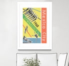 Mexico City Gymnastics 1968 by THE Studio on GIANT ART - red vintage