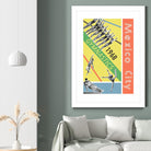 Mexico City Gymnastics 1968 by THE Studio on GIANT ART - red vintage