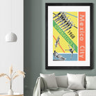 Mexico City Gymnastics 1968 by THE Studio on GIANT ART - red vintage