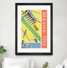 Mexico City Gymnastics 1968 by THE Studio on GIANT ART - red vintage