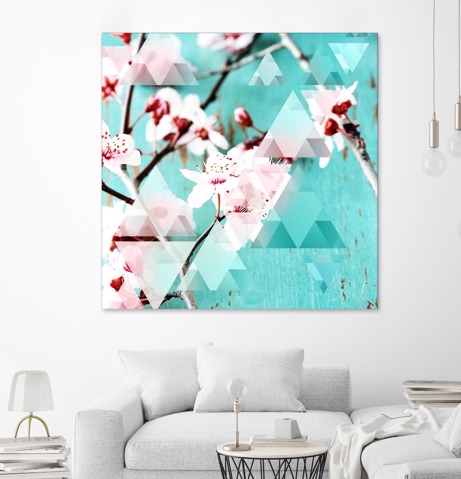 Crystalized Cherry Blossoms by THE Studio on GIANT ART - pink contemporary