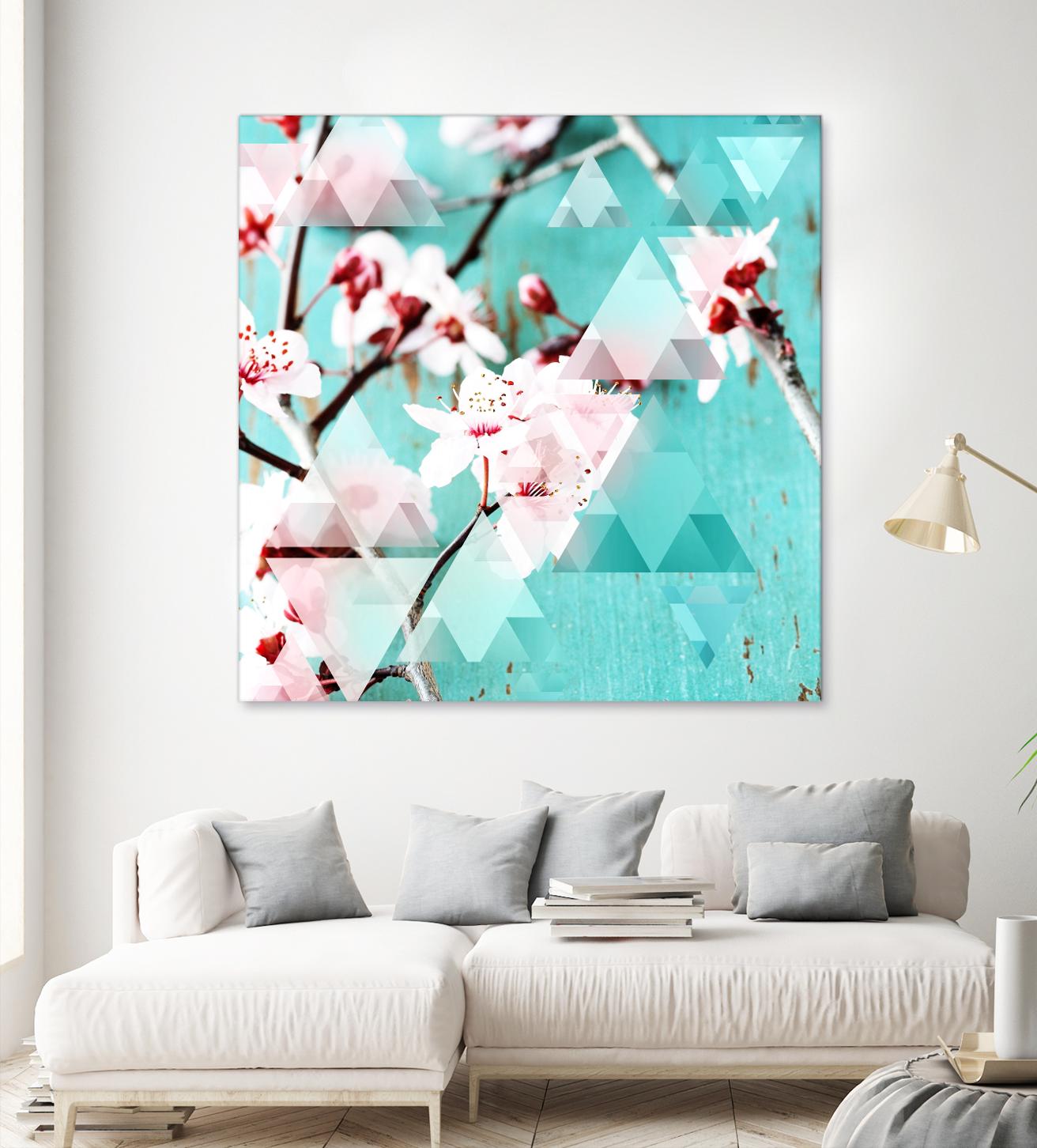 Crystalized Cherry Blossoms by THE Studio on GIANT ART - pink contemporary