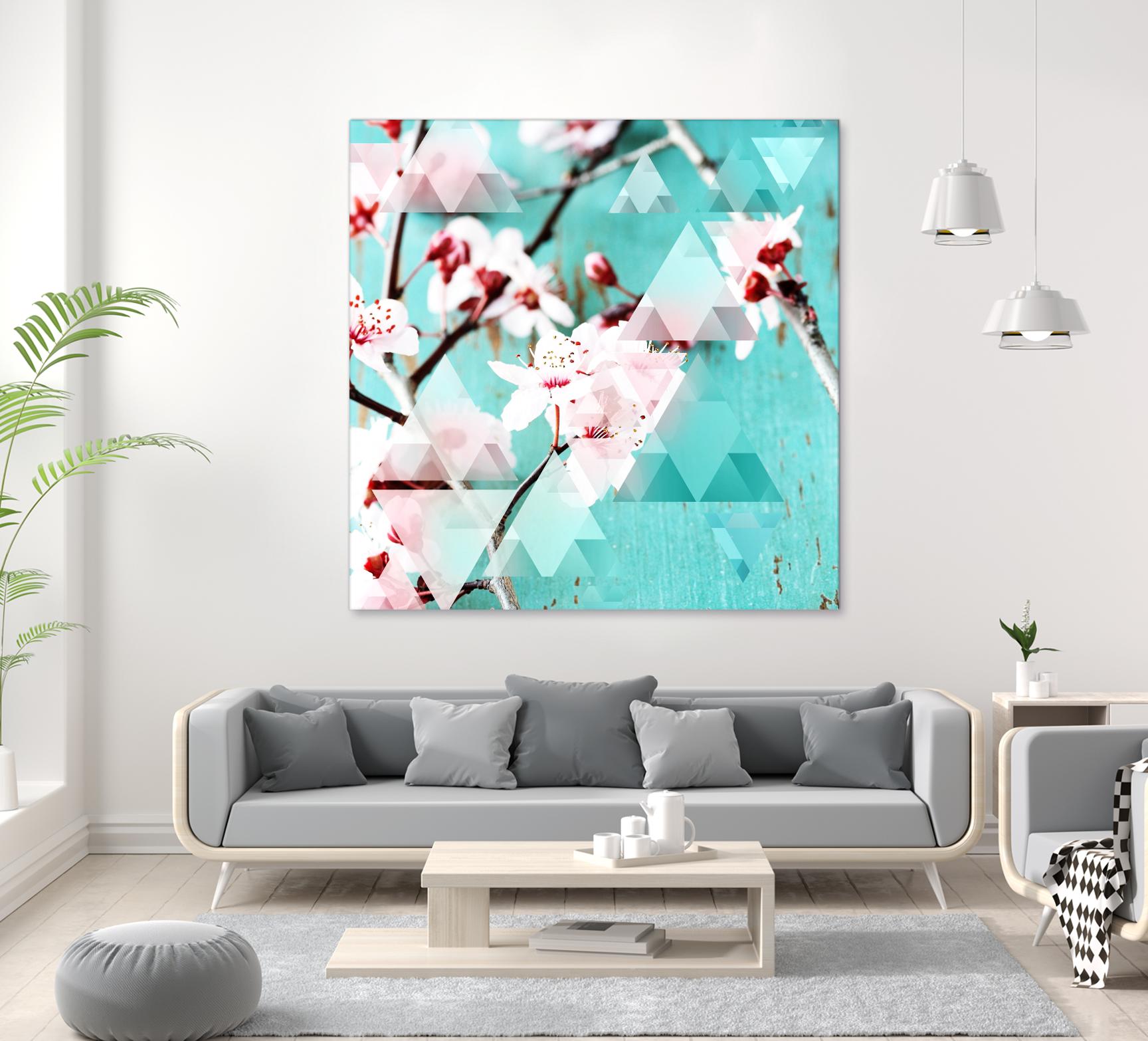 Crystalized Cherry Blossoms by THE Studio on GIANT ART - pink contemporary