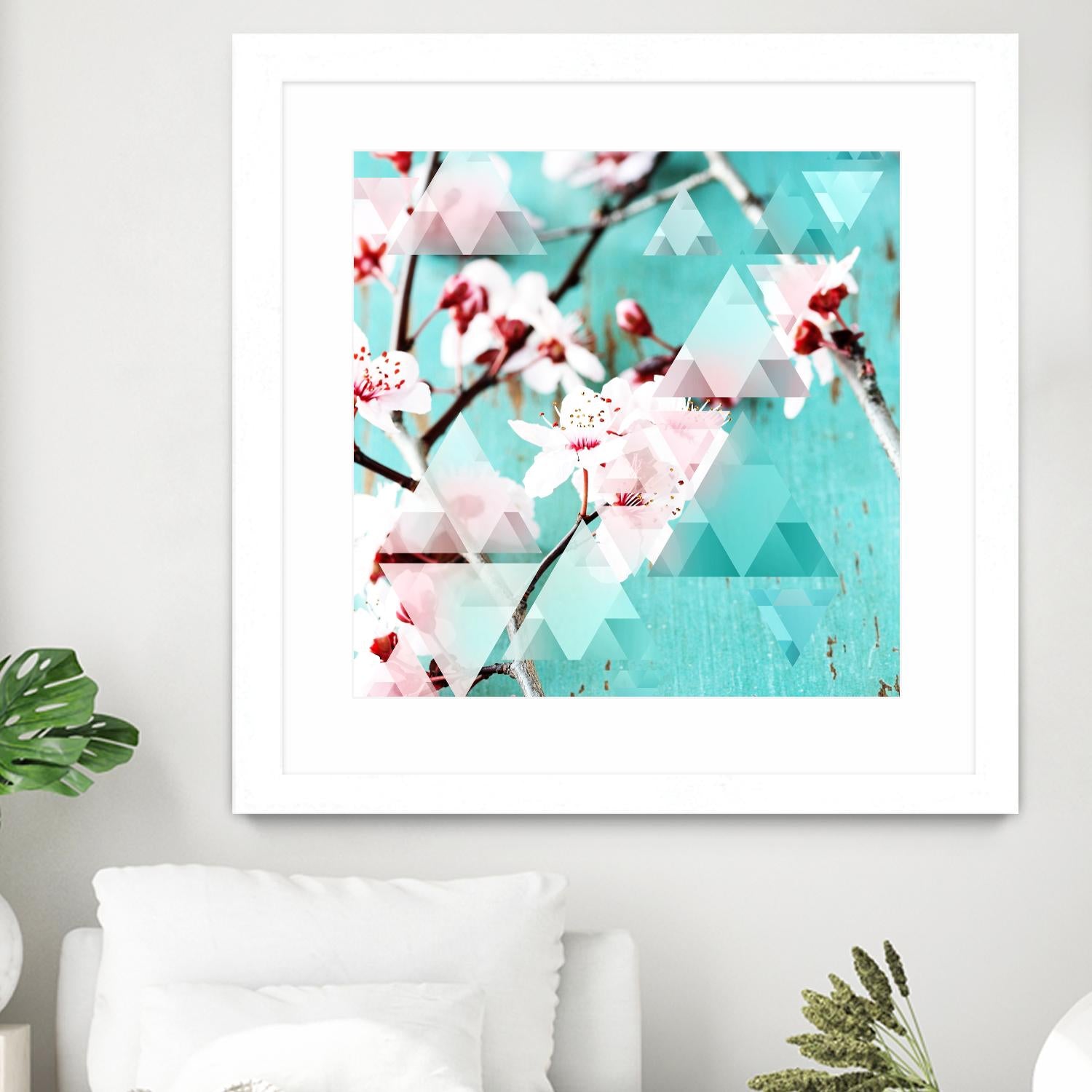 Crystalized Cherry Blossoms by THE Studio on GIANT ART - pink contemporary
