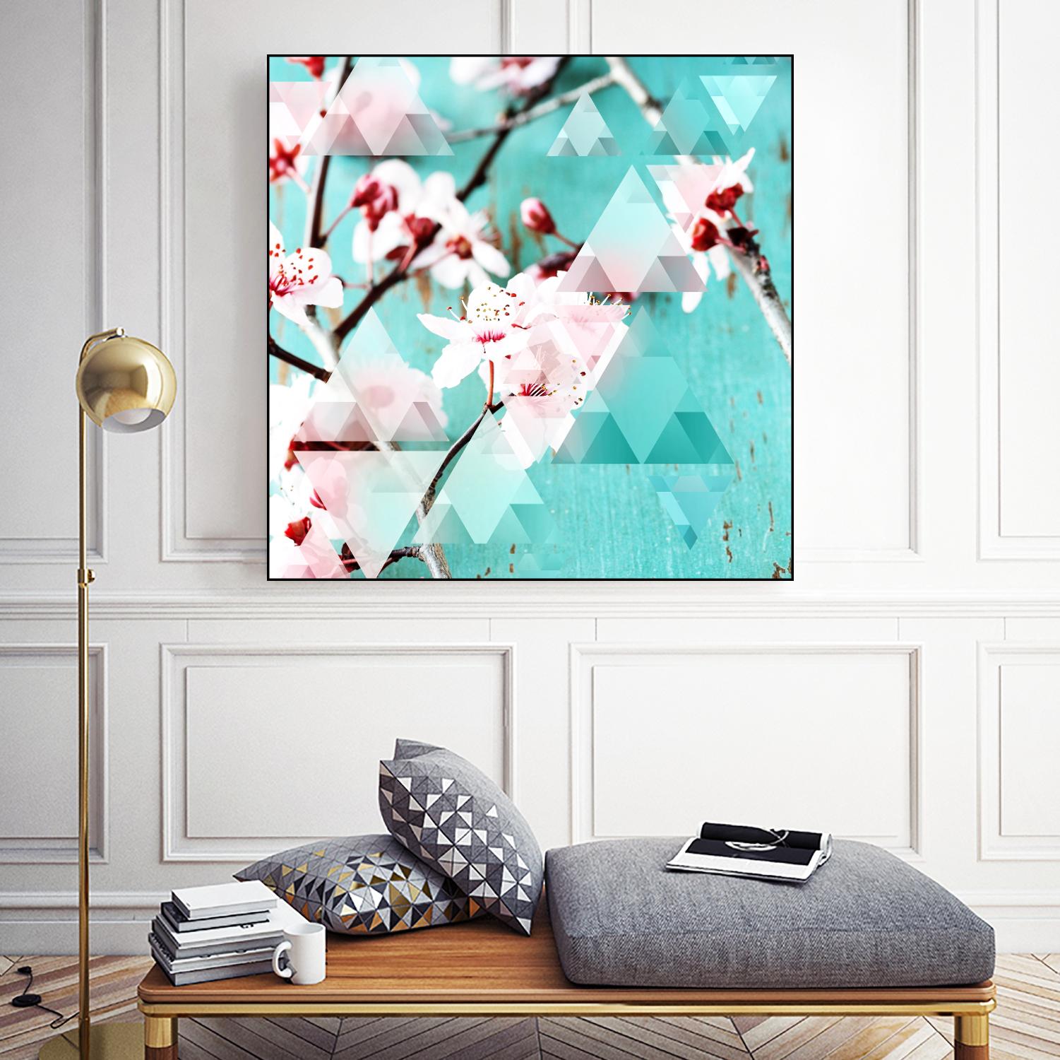 Crystalized Cherry Blossoms by THE Studio on GIANT ART - pink contemporary