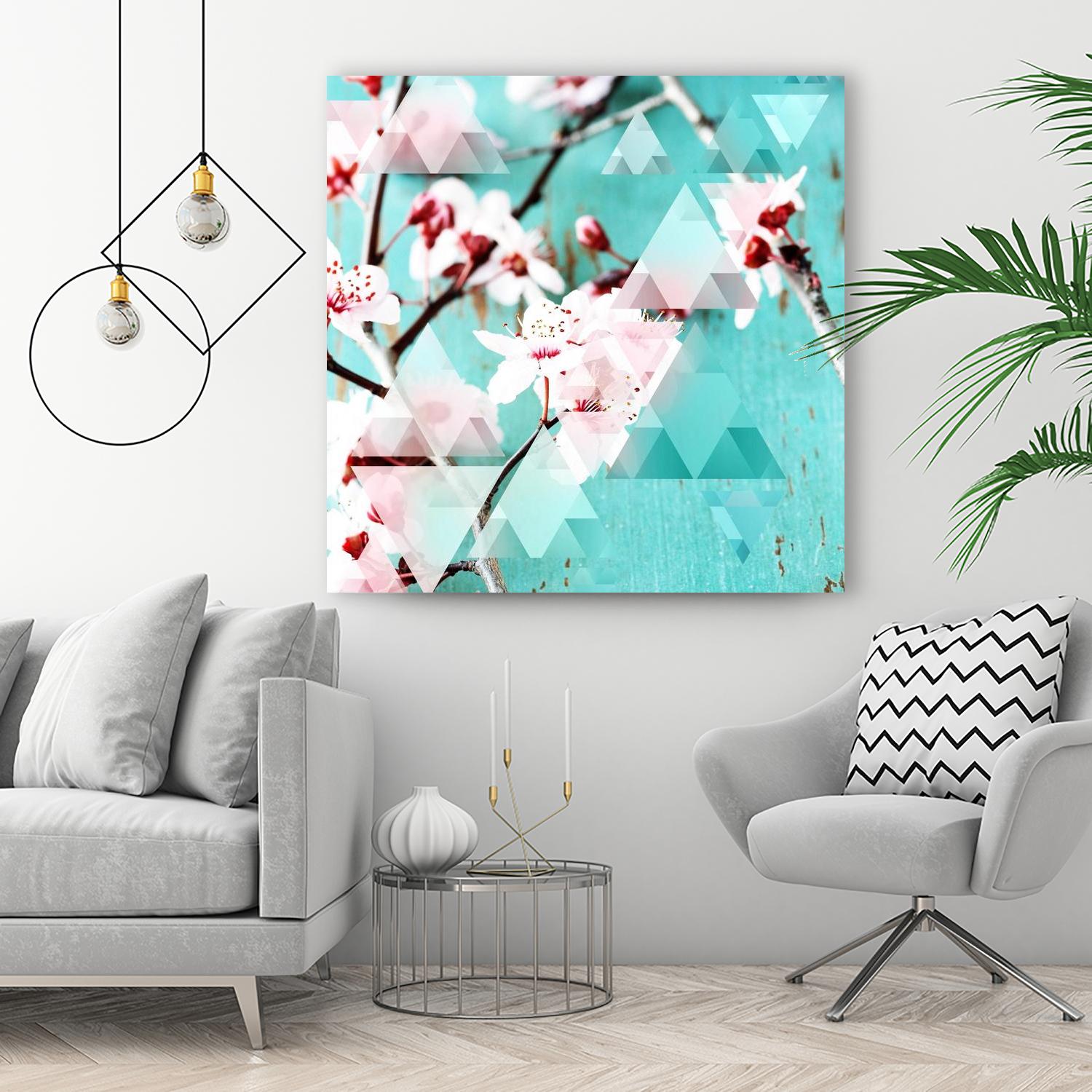 Crystalized Cherry Blossoms by THE Studio on GIANT ART - pink contemporary