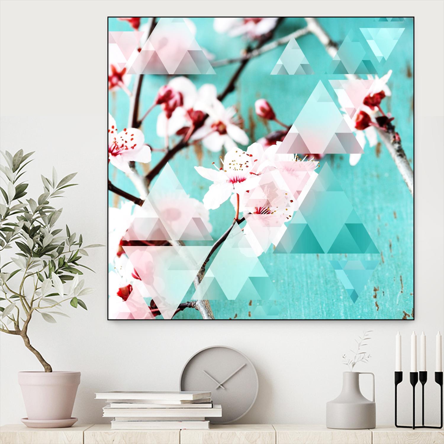 Crystalized Cherry Blossoms by THE Studio on GIANT ART - pink contemporary
