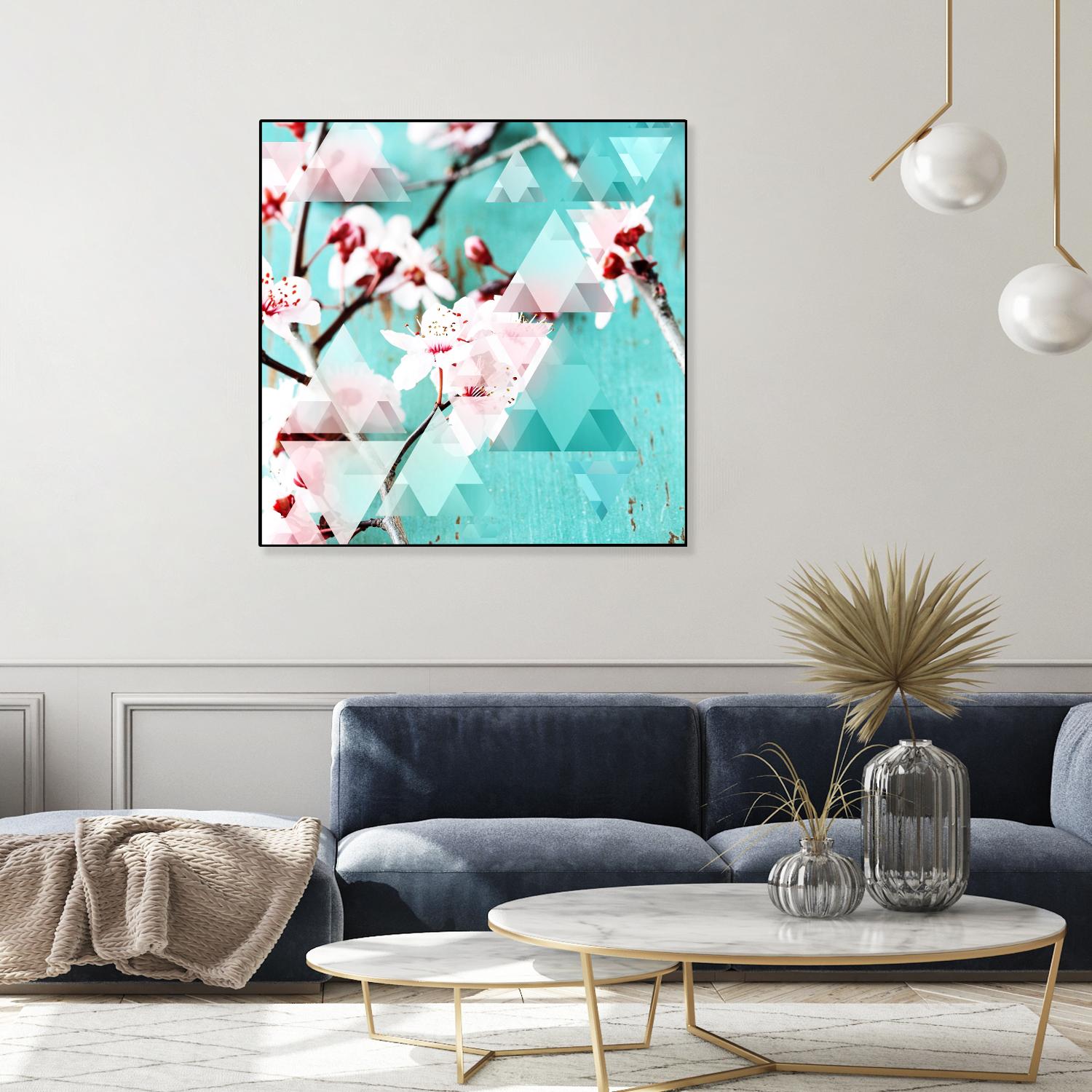 Crystalized Cherry Blossoms by THE Studio on GIANT ART - pink contemporary