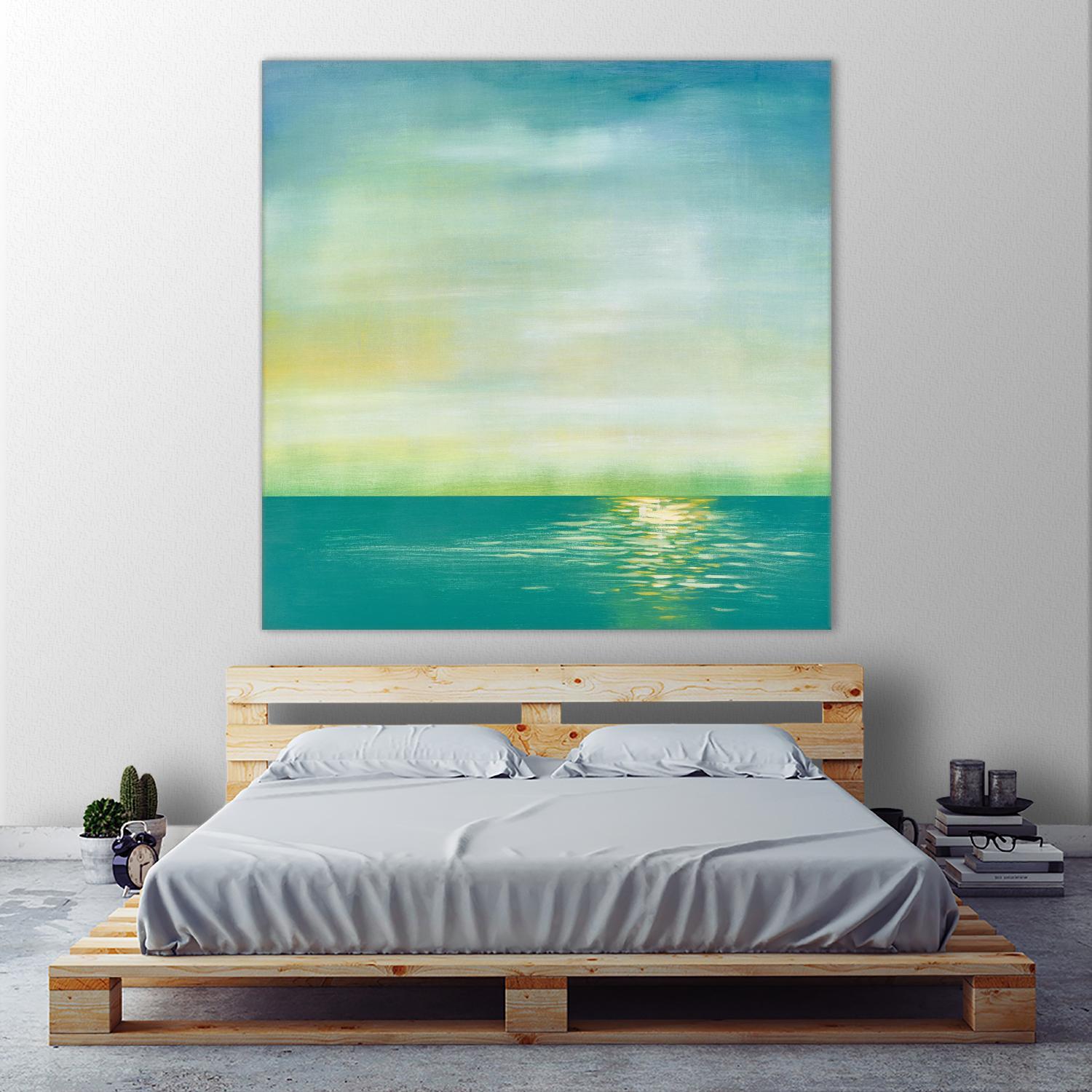 Tranquil 1 by Horton, Adam Horton on GIANT ART - blue landscapes transitional