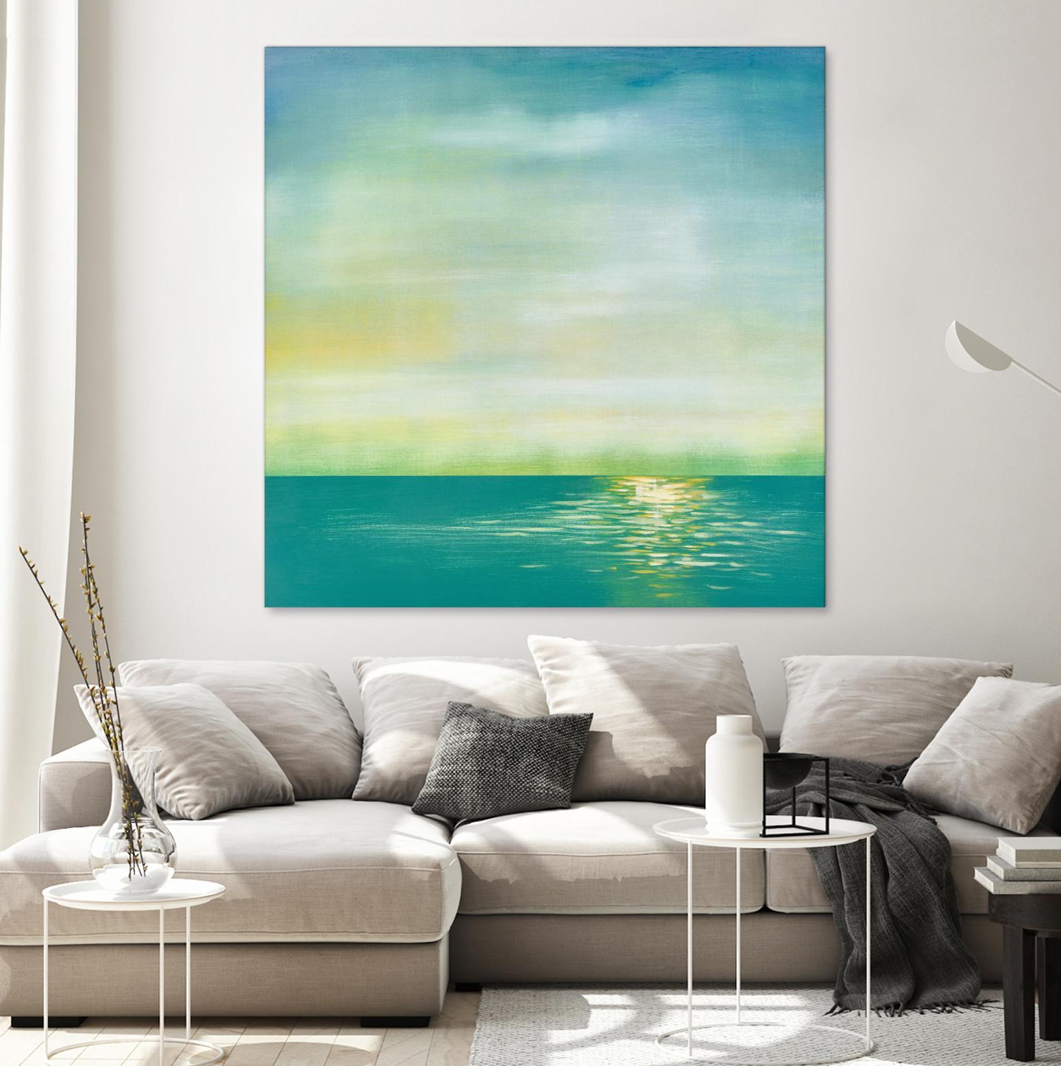 Tranquil 1 by Horton, Adam Horton on GIANT ART - blue landscapes transitional