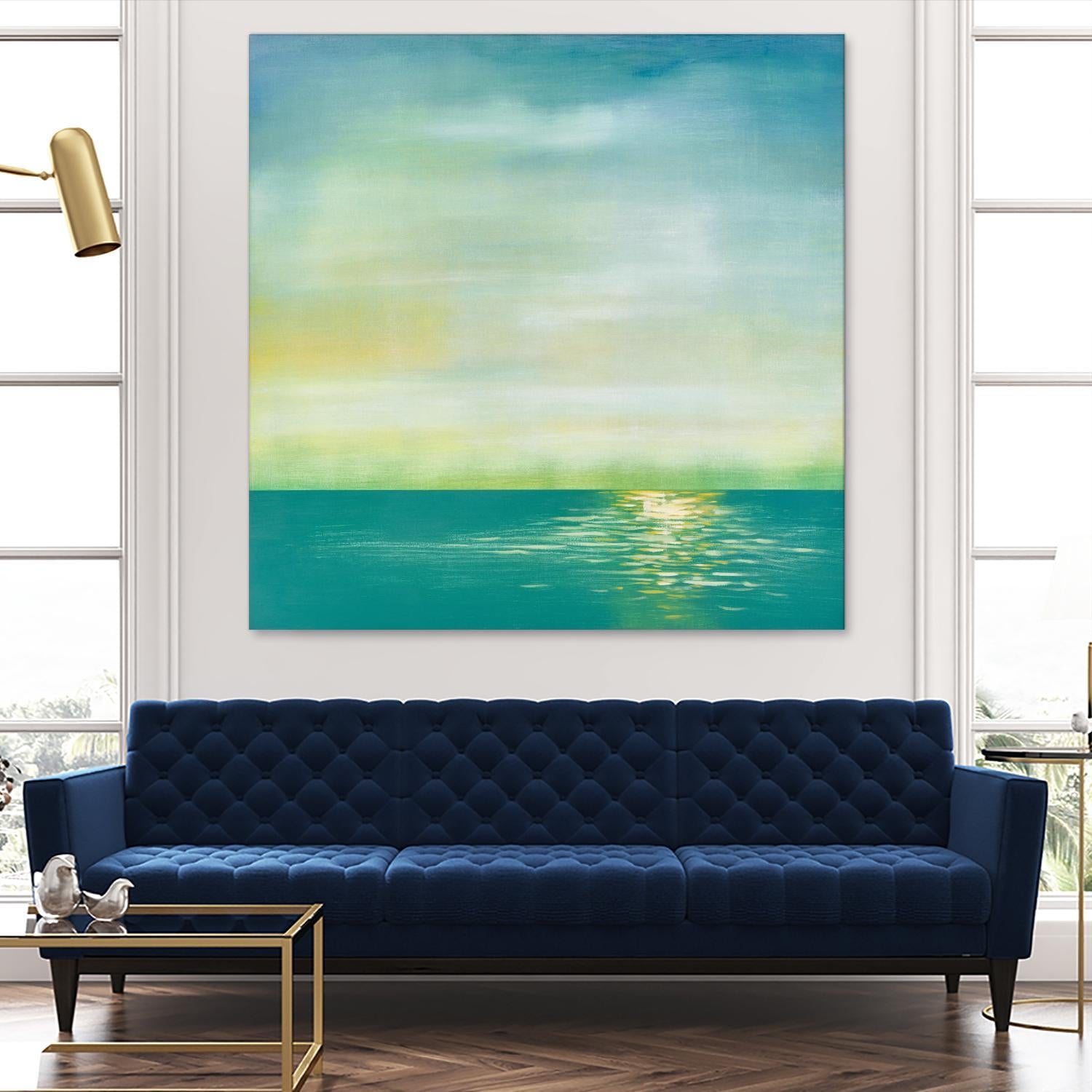 Tranquil 1 by Horton, Adam Horton on GIANT ART - blue landscapes transitional