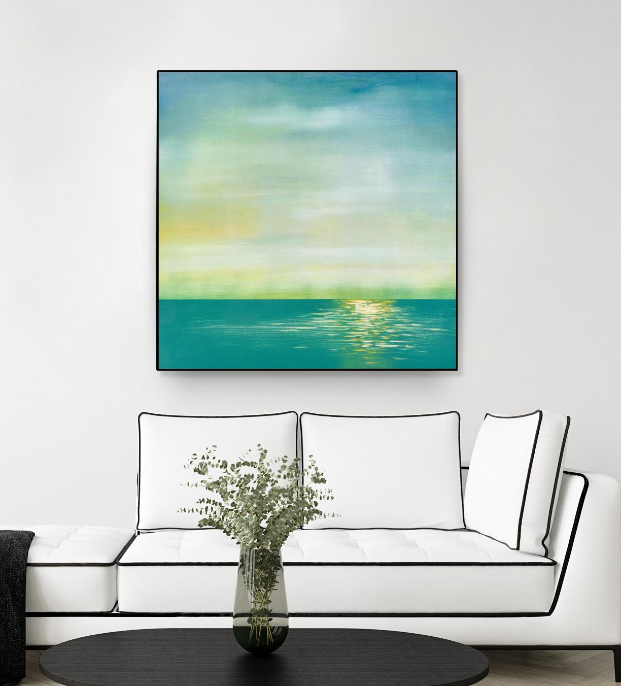 Tranquil 1 by Horton, Adam Horton on GIANT ART - blue landscapes transitional