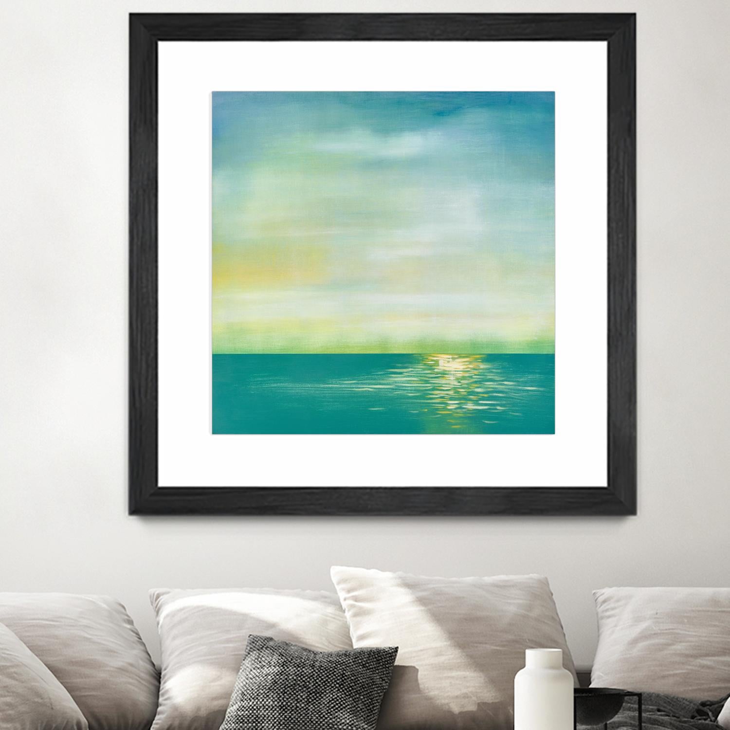 Tranquil 1 by Horton, Adam Horton on GIANT ART - blue landscapes transitional