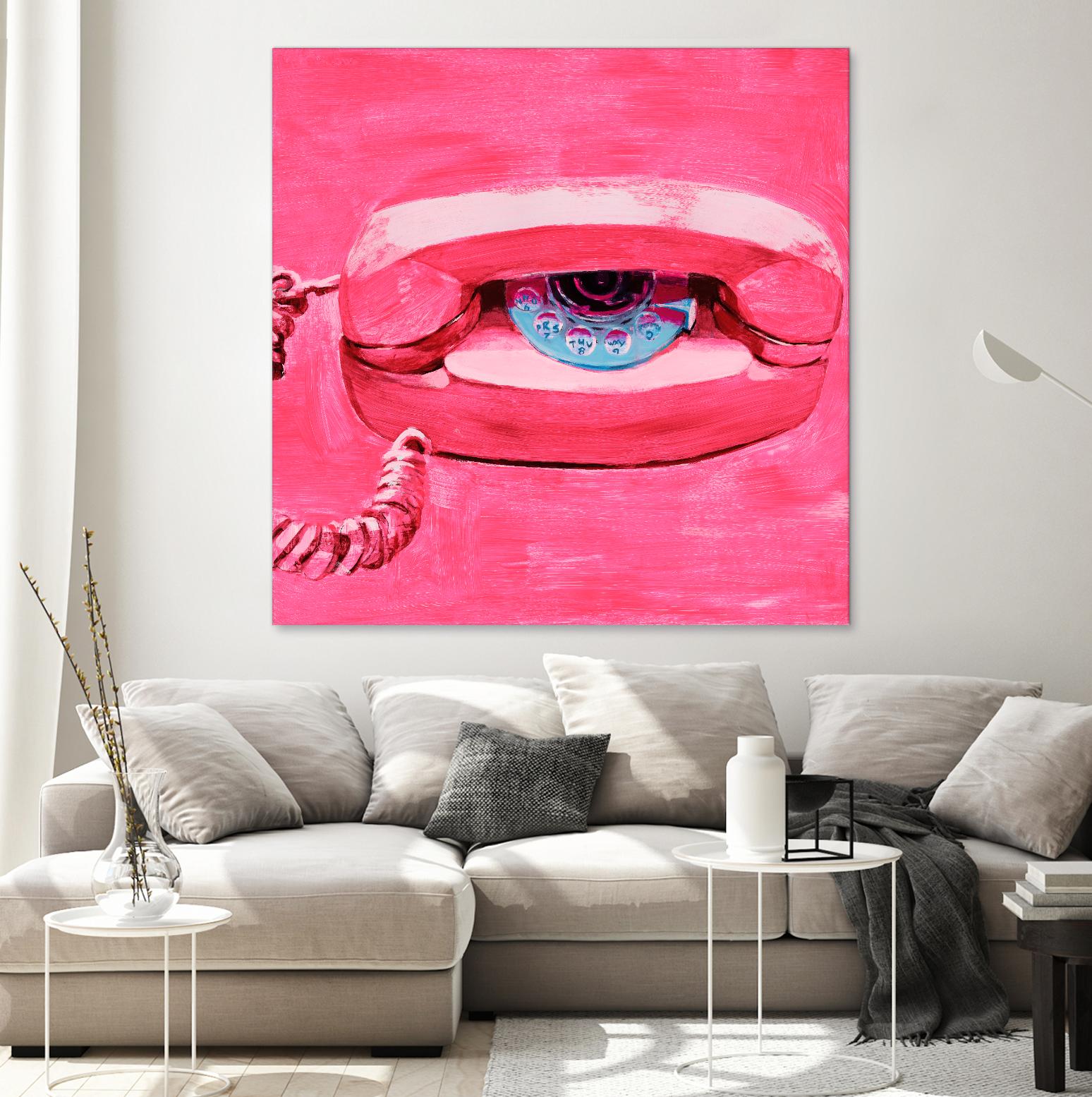 Hello 1 by PC Ngo on GIANT ART - blue contemporary