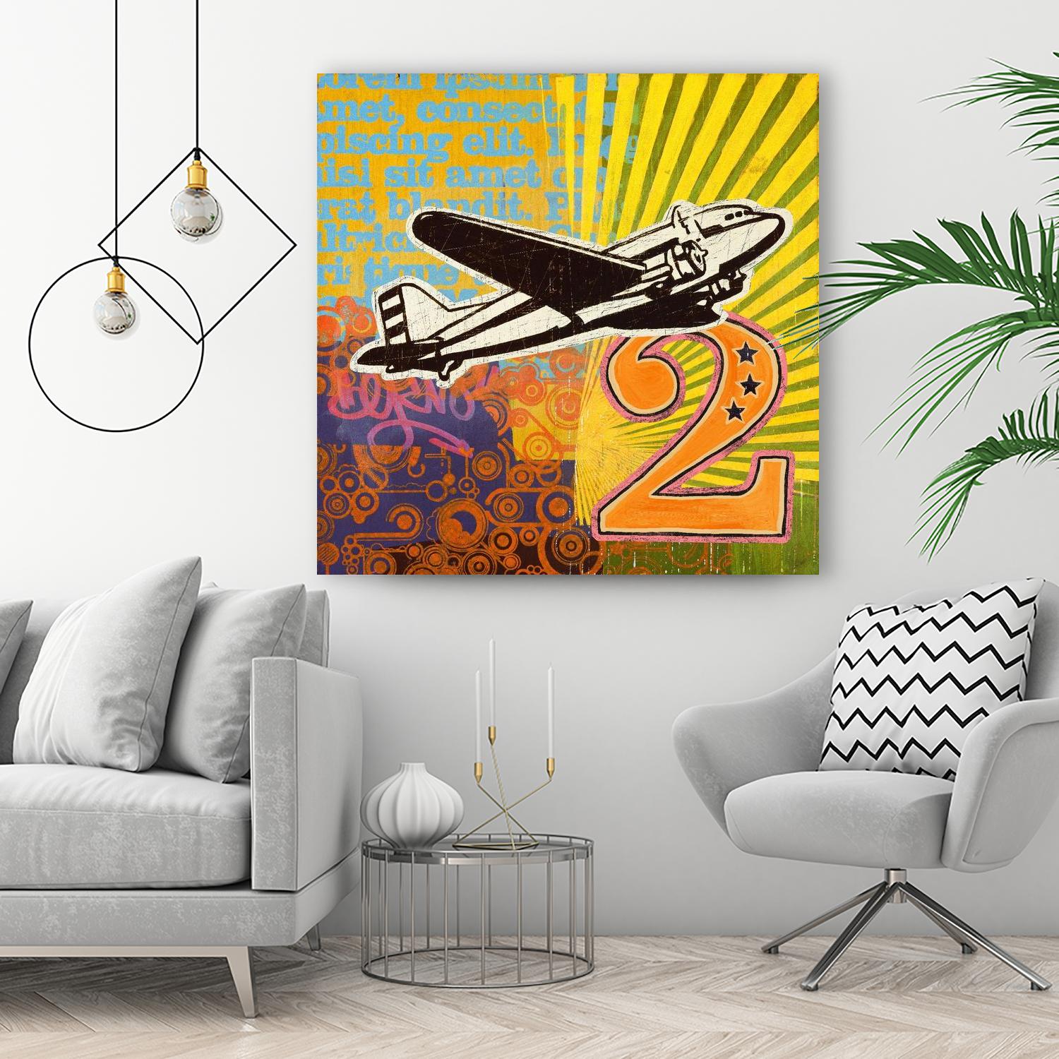 Plane 2 by Johnny Taylor on GIANT ART - black vintage plane