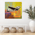 Plane 2 by Johnny Taylor on GIANT ART - black vintage plane