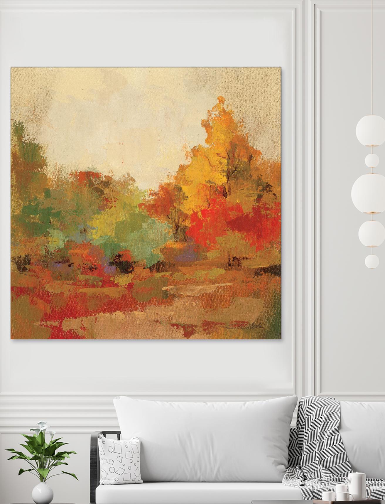 Fall Forest II by Silvia Vassileva on GIANT ART - yellow landscape