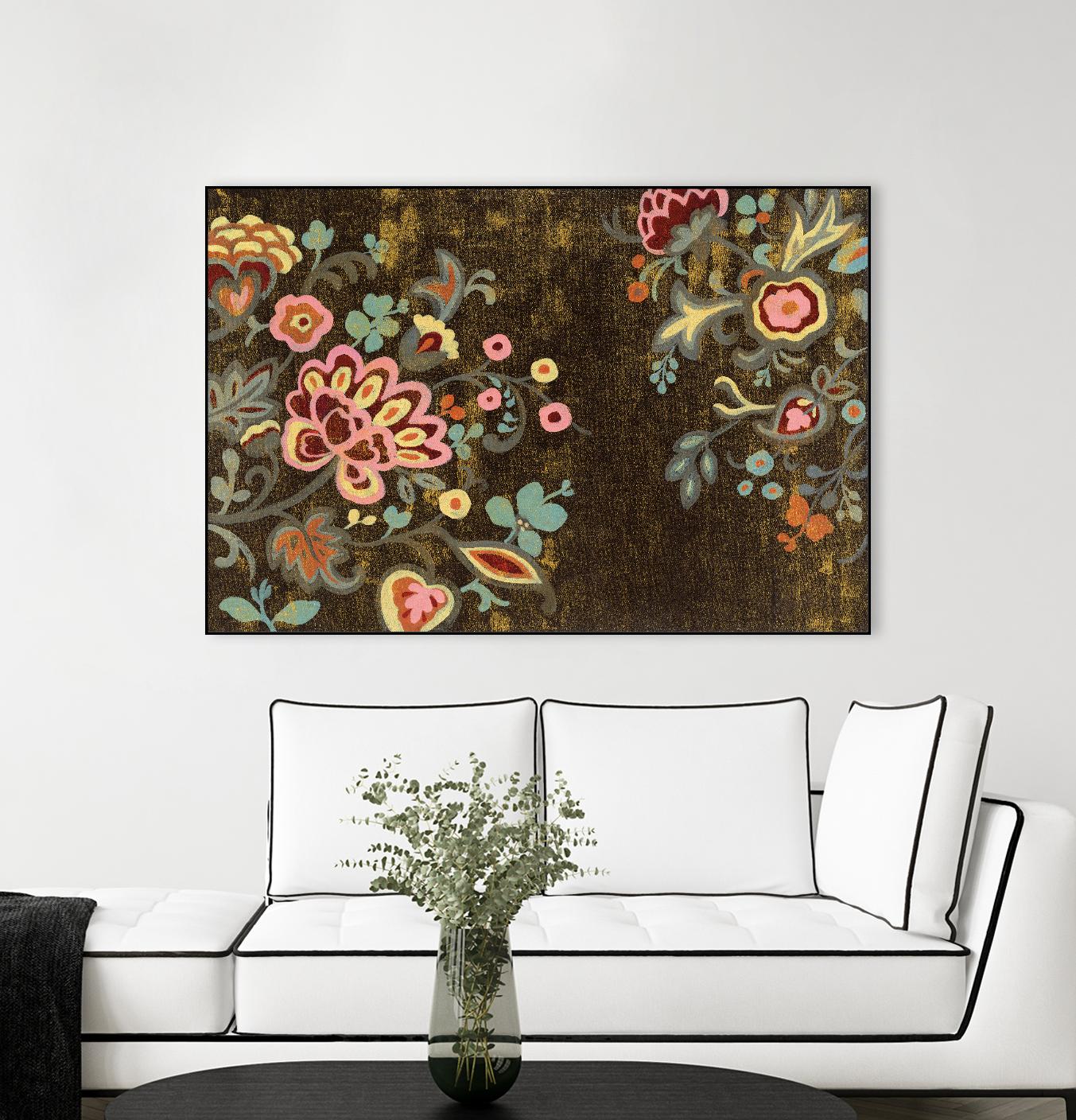 Decorative Paisley by Silvia Vassileva on GIANT ART - pink floral