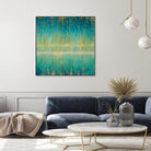 Rain Abstract I by Danhui Nai on GIANT ART - yellow abstract
