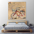 Pizza and Beer by Kellie Day on GIANT ART - beige leisure