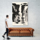 Sumi Waterfall View IV by Chris Paschke on GIANT ART - grey landscape
