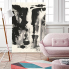 Sumi Waterfall View IV by Chris Paschke on GIANT ART - grey landscape