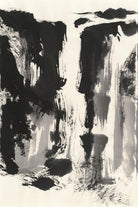 Sumi Waterfall View IV by Chris Paschke on GIANT ART - grey landscape