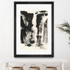 Sumi Waterfall View IV by Chris Paschke on GIANT ART - grey landscape