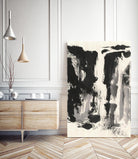 Sumi Waterfall View IV by Chris Paschke on GIANT ART - grey landscape