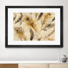 Feather Toss by Albena Hristova on GIANT ART - yellow contemporary