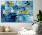 Ultramarine Waves III by Silvia Vassileva on GIANT ART - beige abstract