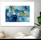 Ultramarine Waves III by Silvia Vassileva on GIANT ART - beige abstract
