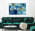 Ultramarine Waves III by Silvia Vassileva on GIANT ART - beige abstract
