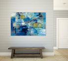 Ultramarine Waves III by Silvia Vassileva on GIANT ART - beige abstract