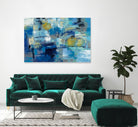 Ultramarine Waves III by Silvia Vassileva on GIANT ART - beige abstract