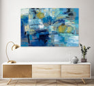 Ultramarine Waves III by Silvia Vassileva on GIANT ART - beige abstract