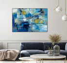 Ultramarine Waves III by Silvia Vassileva on GIANT ART - beige abstract