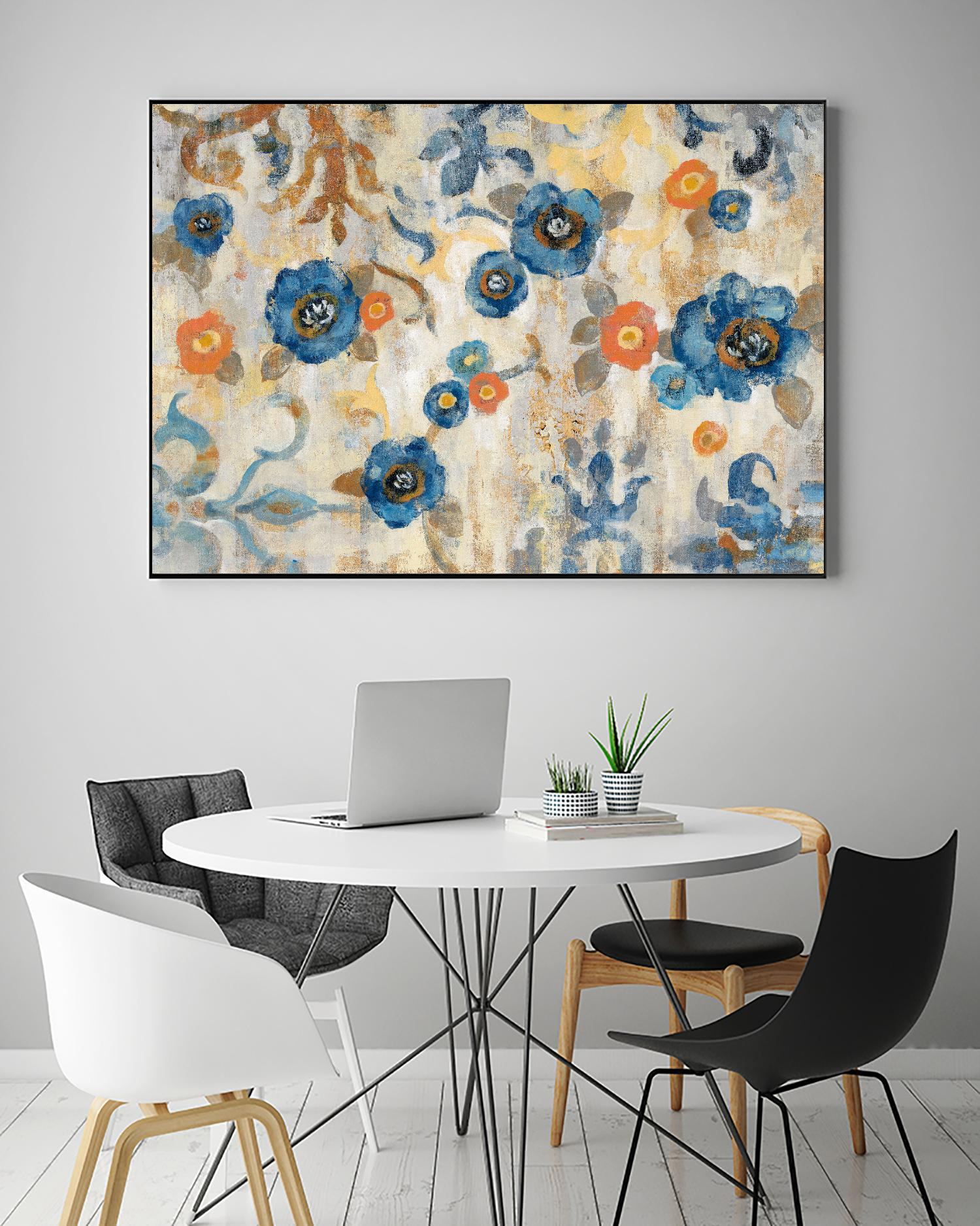 Flowers and Fragments by Silvia Vassileva on GIANT ART - orange floral