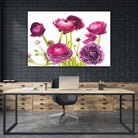 Spring Ranunculus III by Laura Marshall on GIANT ART - green floral