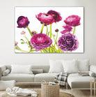 Spring Ranunculus III by Laura Marshall on GIANT ART - green floral