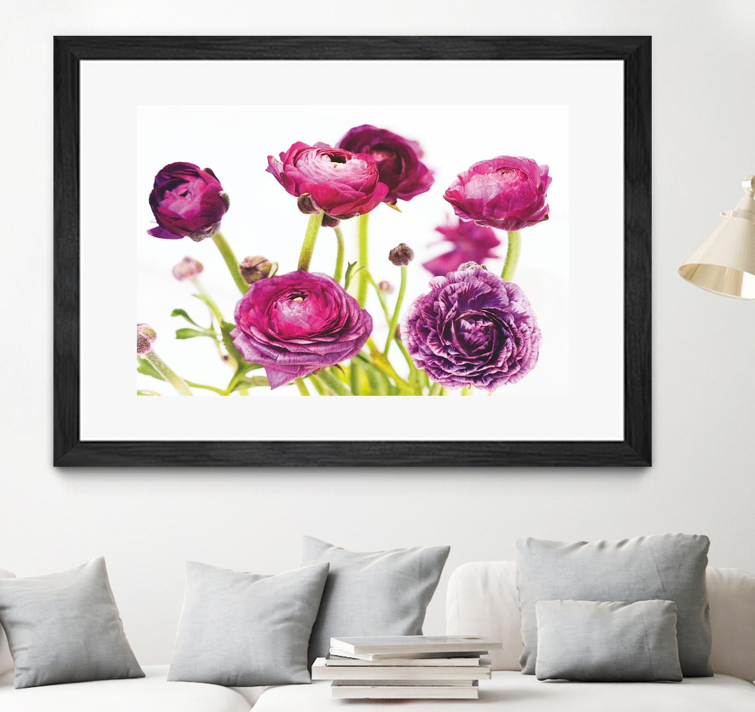 Spring Ranunculus III by Laura Marshall on GIANT ART - green floral