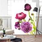 Spring Ranunculus VI by Laura Marshall on GIANT ART - green floral