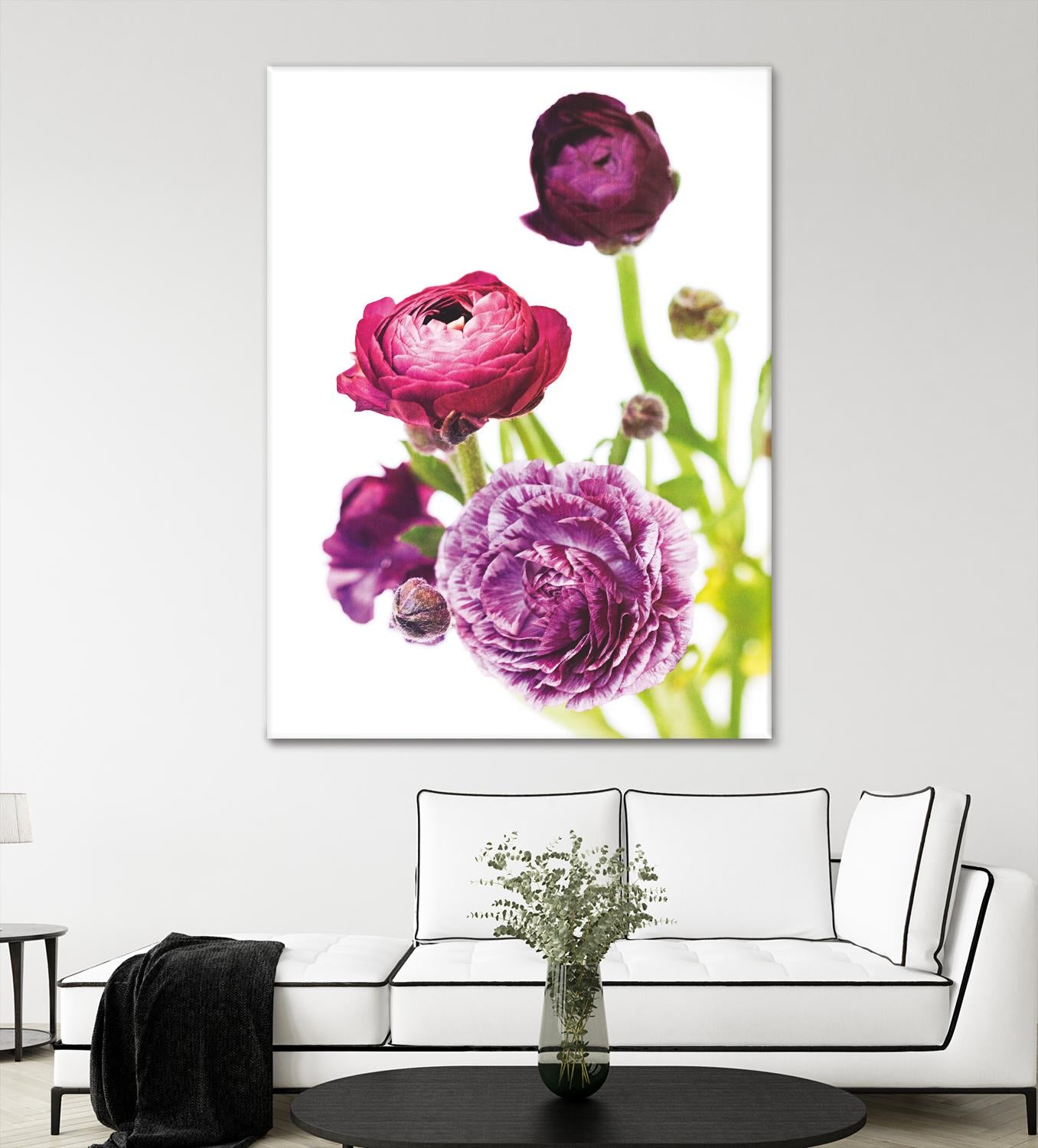 Spring Ranunculus VI by Laura Marshall on GIANT ART - green floral
