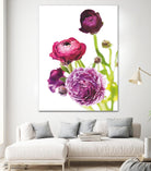 Spring Ranunculus VI by Laura Marshall on GIANT ART - green floral