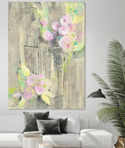 Birdcage Floral I by Albena Hristova on GIANT ART - pink floral