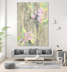 Birdcage Floral I by Albena Hristova on GIANT ART - pink floral